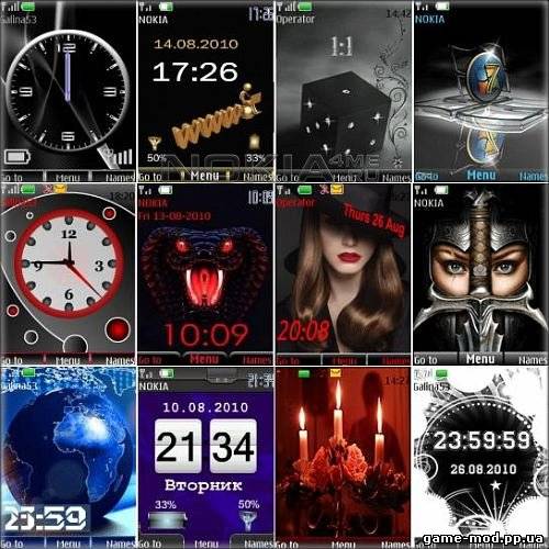 Wonderful theme for Nokia S40. Pack 12